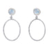Lunar Earrings in various gemstones