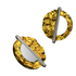Lunar Eclipse Stud Earrings (Silver / Gold / Black)