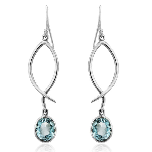 Lupin Earrings in various gemstones