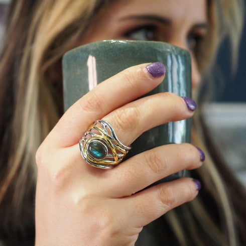 Mayhem Ring in various gemstones