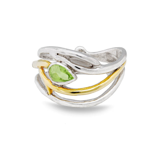 Peacock Ring in various gemstones