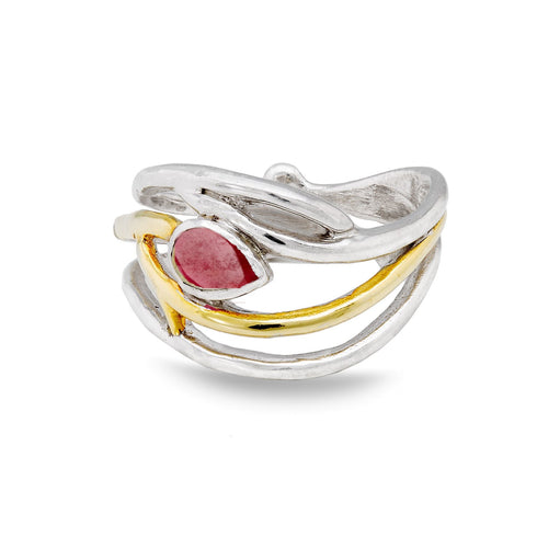 Peacock Ring in various gemstones