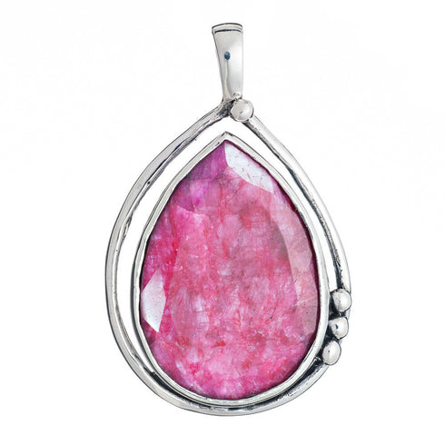 Poppy Pendant Large in various gemstones