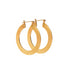 Satin Hoop Earrings (Silver or Gold)