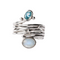 Snake Ring in Silver Gold & various gemstones