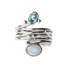 Snake Ring in Silver Gold & various gemstones