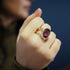 Dewberry Ring in various gemstones