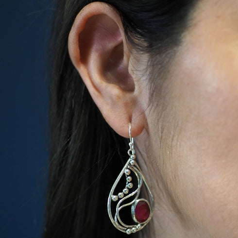 Phoenix Earrings in various gemstones