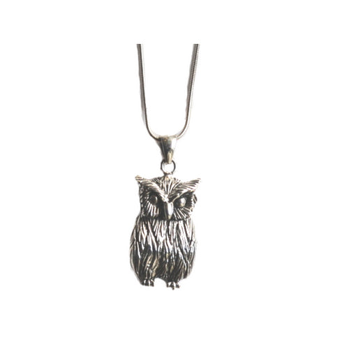 Wildlife Pendant - Owl With Free Chain